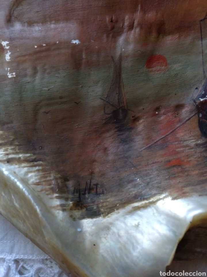 Antig&uuml;edades: CONCHA DE N&Aacute;CAR FIRMADA - Foto 2