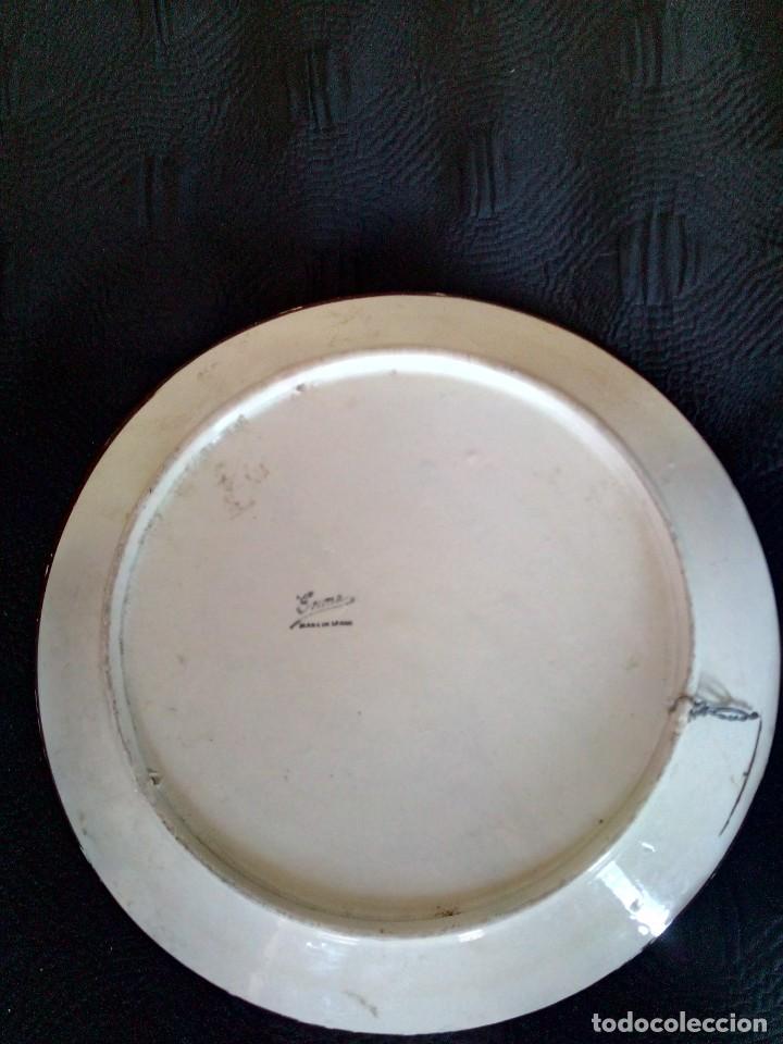Antig&uuml;edades: PLATO PINTADO A MANO - Foto 2