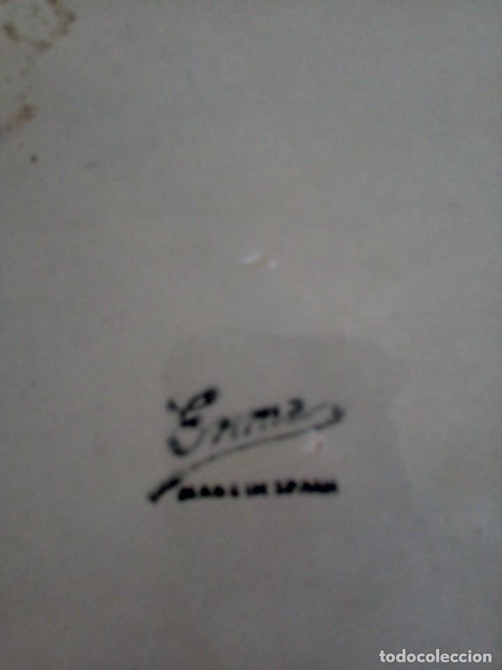 Antig&uuml;edades: PLATO PINTADO A MANO - Foto 3