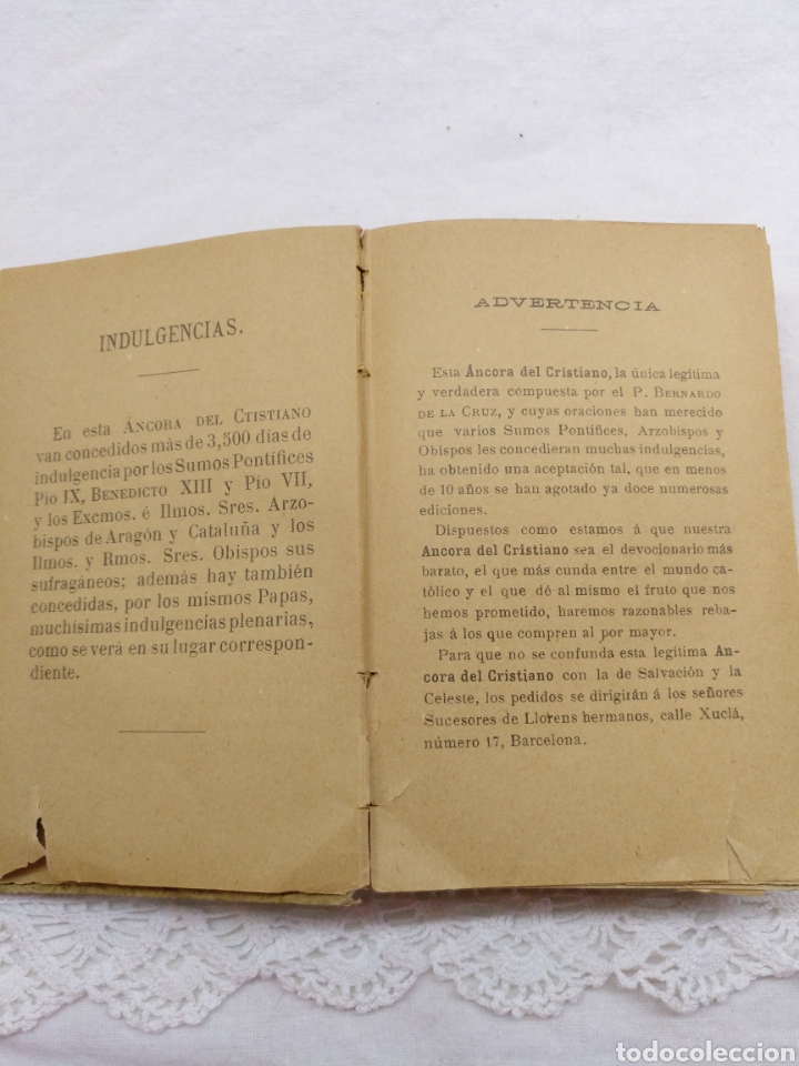 Antig&uuml;edades: ANCORA DEL CRISTIANO 1895 - Foto 4