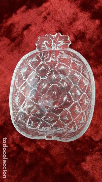 Antig&uuml;edades: Cuenco forma de pi&ntilde;a cristal - Foto 1