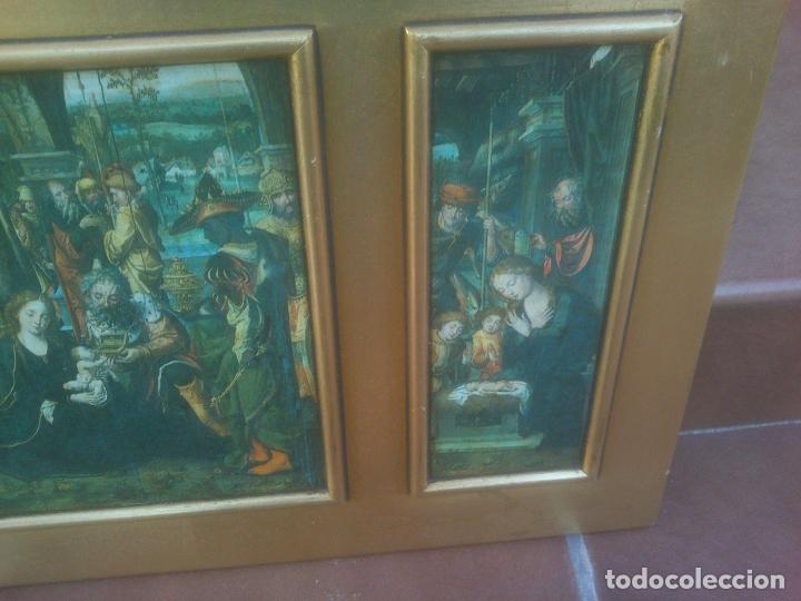 Antig&uuml;edades: TRIPTICO MOTIVO RELIGIOSA - Foto 2