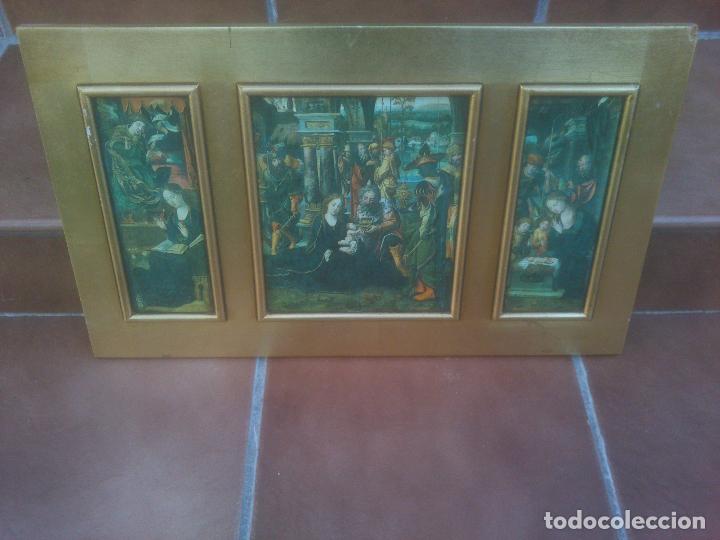 Antig&uuml;edades: TRIPTICO MOTIVO RELIGIOSA - Foto 1