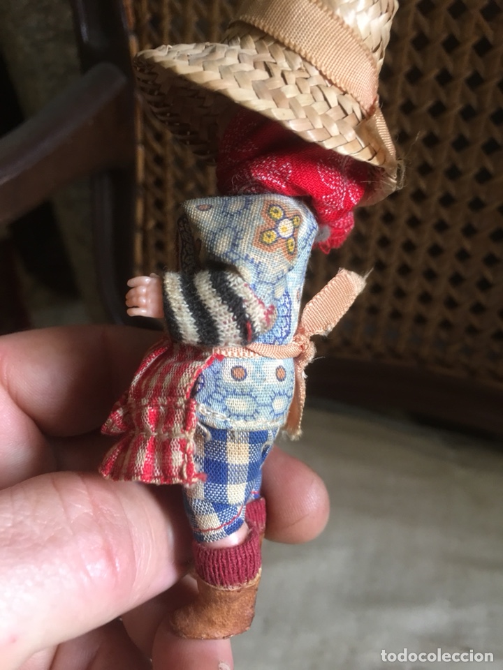 Antig&uuml;edades: Mu&ntilde;eca antigua hecha a mano ojo durmiente - Foto 2
