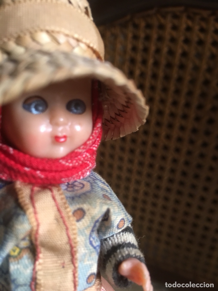 Antig&uuml;edades: Mu&ntilde;eca antigua hecha a mano ojo durmiente - Foto 4