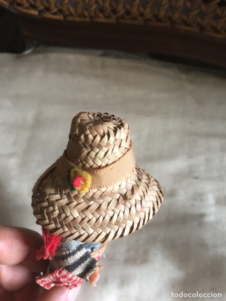 Antig&uuml;edades: Mu&ntilde;eca antigua hecha a mano ojo durmiente - Foto 5