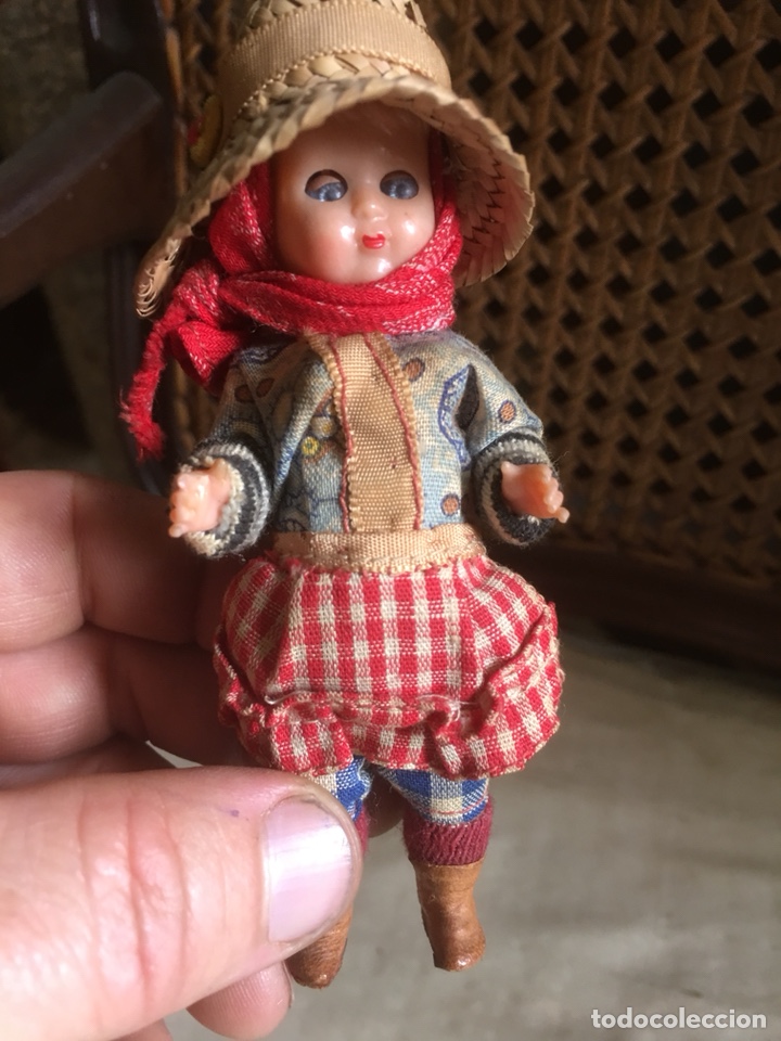 Antig&uuml;edades: Mu&ntilde;eca antigua hecha a mano ojo durmiente - Foto 1