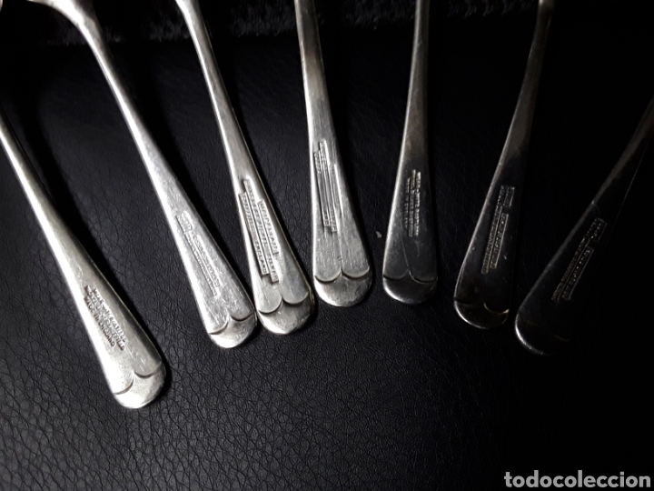 Antig&uuml;edades: CUCHARA SHEFFIELD. LOTE DE 7 CUCHARAS - Foto 3