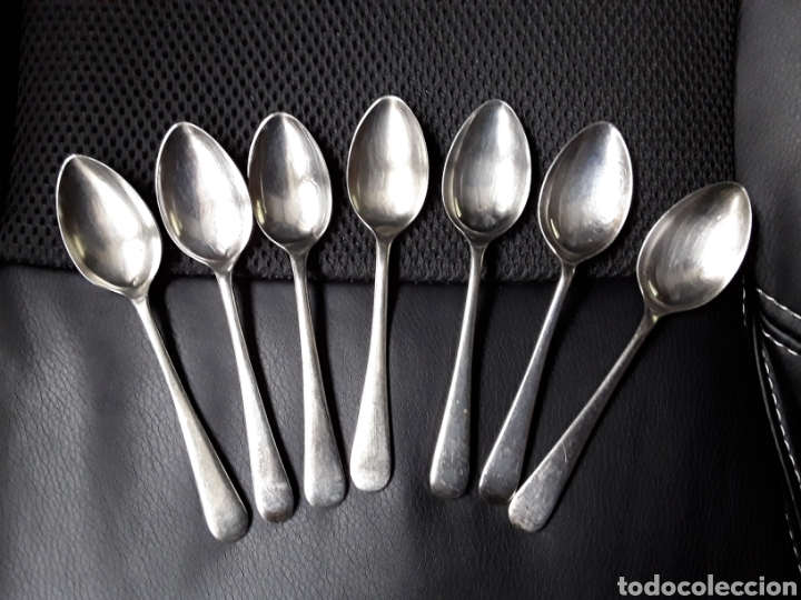 Antig&uuml;edades: CUCHARA SHEFFIELD. LOTE DE 7 CUCHARAS - Foto 1
