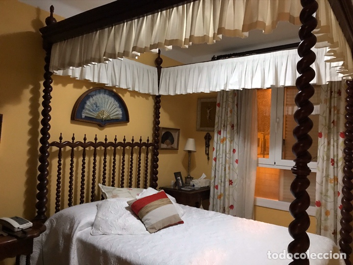 Antig&uuml;edades: Cama de caoba estilo mallorqu&iacute;n con dosel - Foto 6