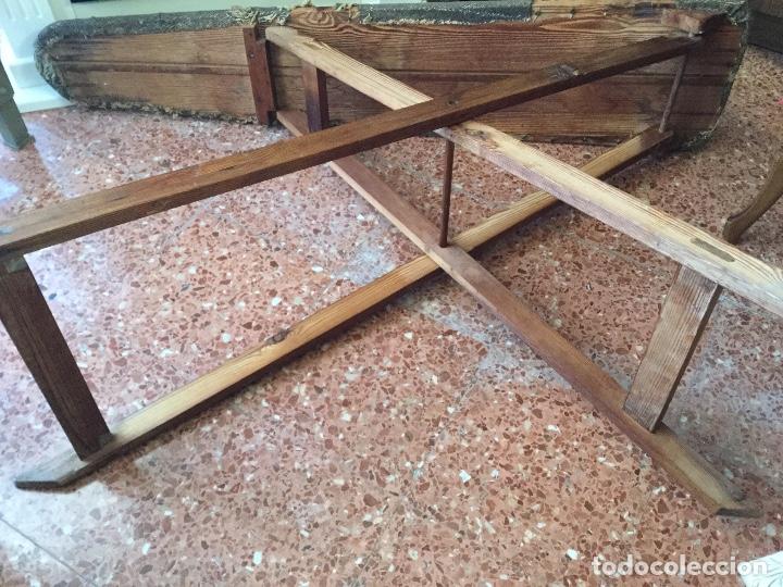 Antig&uuml;edades: ANTIGUA TABLA DE PLANCHAR DE MADERA - Foto 11