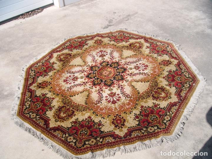 Antig&uuml;edades: Alfombra de lana octagonal - Foto 1