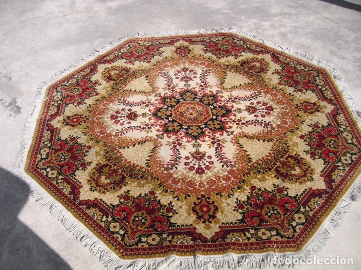 Antig&uuml;edades: Alfombra de lana octagonal - Foto 2