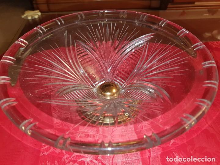 Antig&uuml;edades: Antiguo centro de mesa de cristal - Foto 2