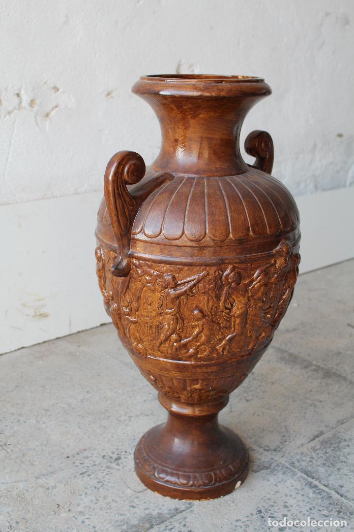Antig&uuml;edades: jarron de ceramica con relieves - Foto 4