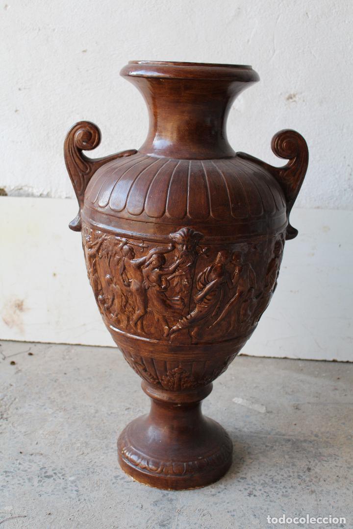 Antig&uuml;edades: jarron de ceramica con relieves - Foto 5