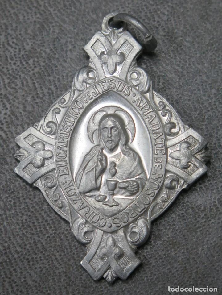 Antig&uuml;edades: MEDALLA SAGRADO CORAZON EUCARISTICO. INMACULADA - Foto 1