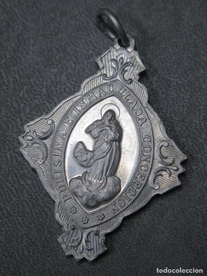 Antig&uuml;edades: MEDALLA SAGRADO CORAZON EUCARISTICO. INMACULADA - Foto 2