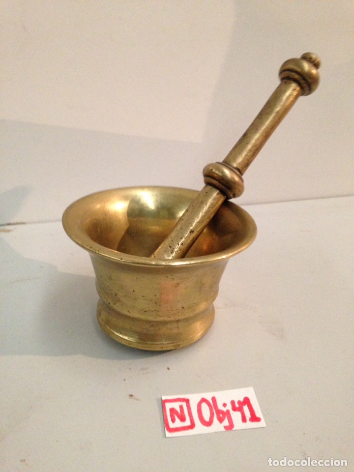 Antig&uuml;edades: Antiguo almirez siglo XIX - Foto 1