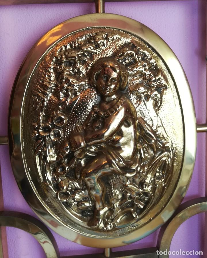 Antig&uuml;edades: Flor&oacute;n en bronce lacado - Foto 1