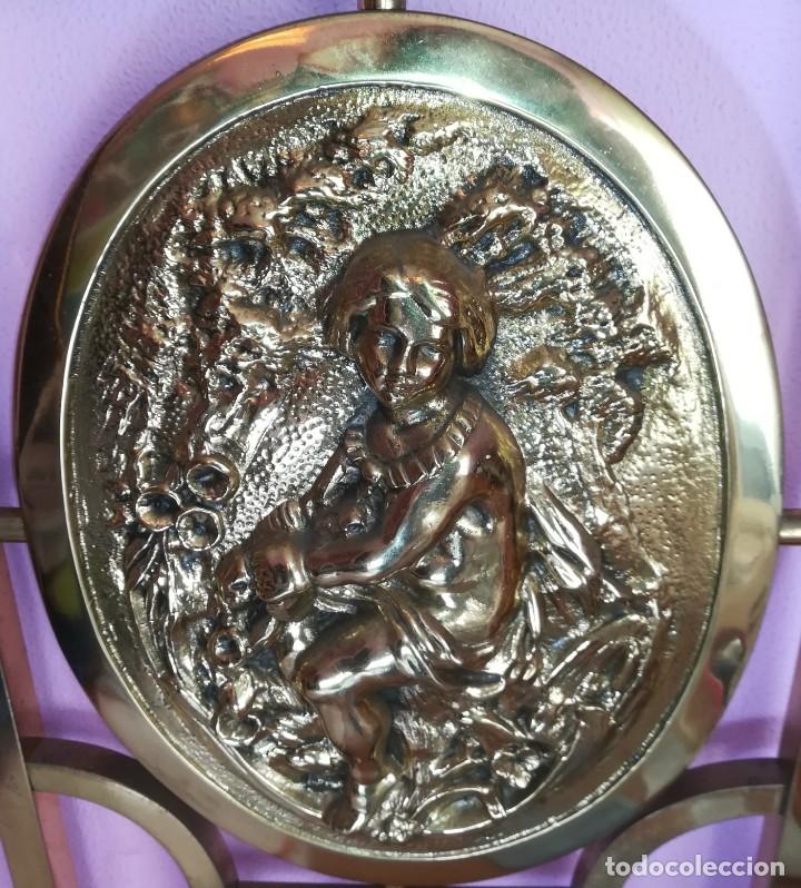 Antig&uuml;edades: Flor&oacute;n en bronce lacado - Foto 6