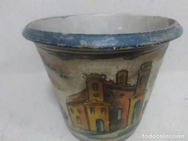 Antig&uuml;edades: Recipiente de cer&aacute;mica talavera antiguo ( defectos ) - Foto 3