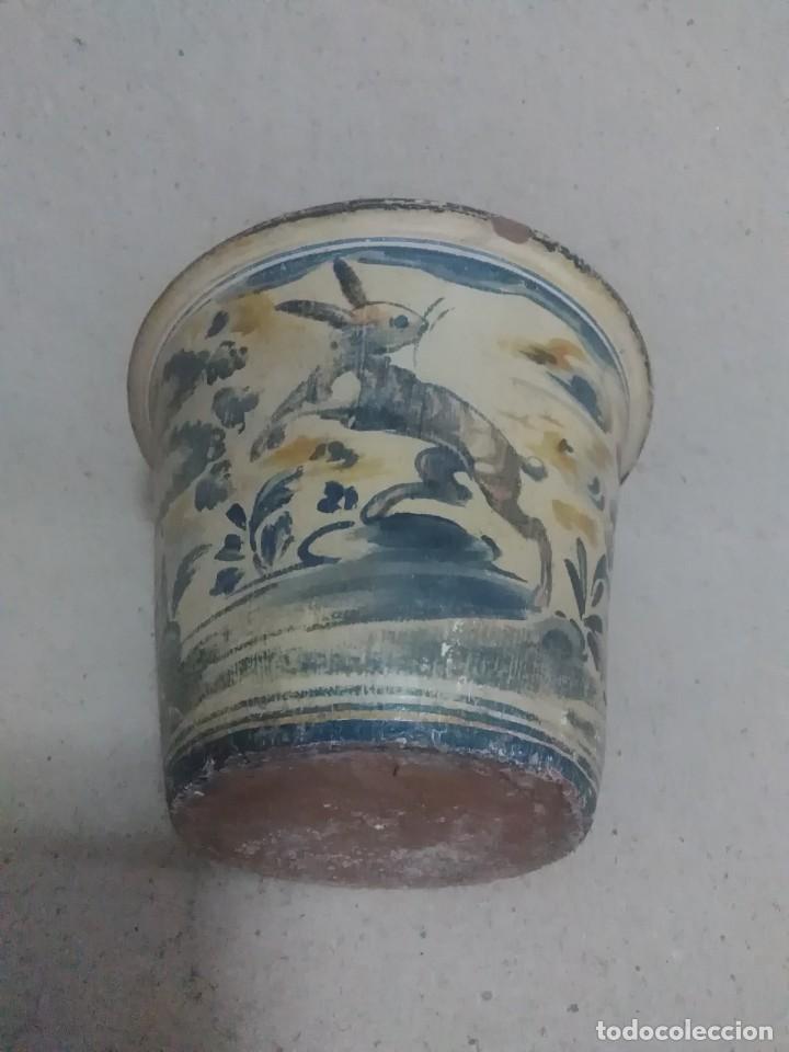 Antig&uuml;edades: Recipiente de cer&aacute;mica talavera antiguo ( defectos ) - Foto 9