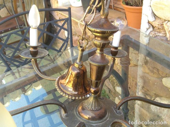 Antig&uuml;edades: Antigua l&aacute;mpara de seis brazos. - Foto 1