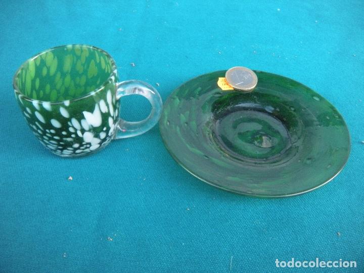 Antig&uuml;edades: TAZA DE CAF&Eacute; EN CRISTAL DE MURANO - Foto 2