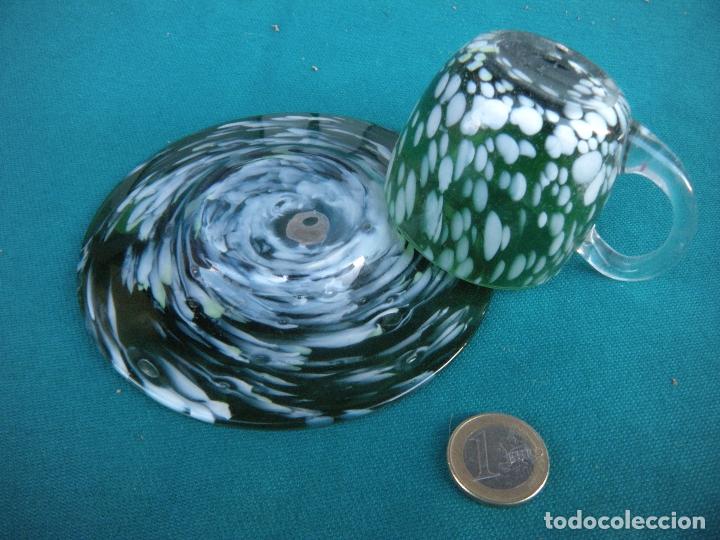Antig&uuml;edades: TAZA DE CAF&Eacute; EN CRISTAL DE MURANO - Foto 3