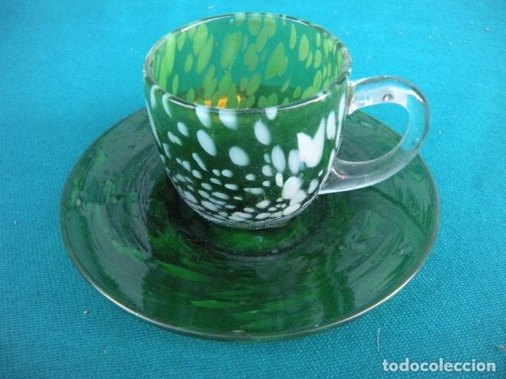 Antig&uuml;edades: TAZA DE CAF&Eacute; EN CRISTAL DE MURANO - Foto 1