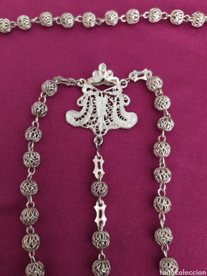 Antig&uuml;edades: ROSARIO DE FILIGRANA, DE PLATA? - Foto 3