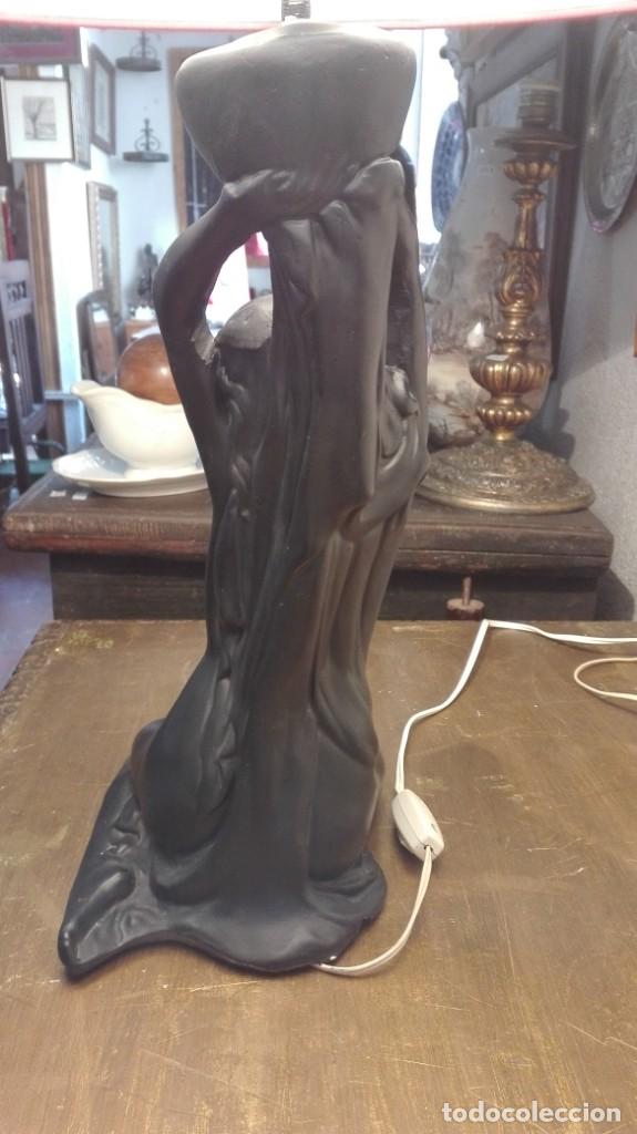 Antig&uuml;edades: L&aacute;mpara con mujer desnuda - Foto 5