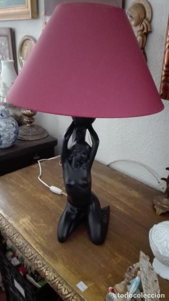 Antig&uuml;edades: L&aacute;mpara con mujer desnuda - Foto 7