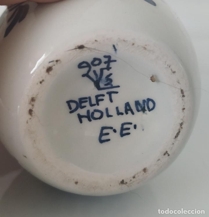 Antigüedades: Pequeños salero y azucarero de porcelana holandesa de Delf. - Foto 11 - 196377428