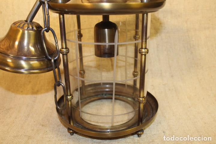 Antig&uuml;edades: farol de techo de laton - Foto 2
