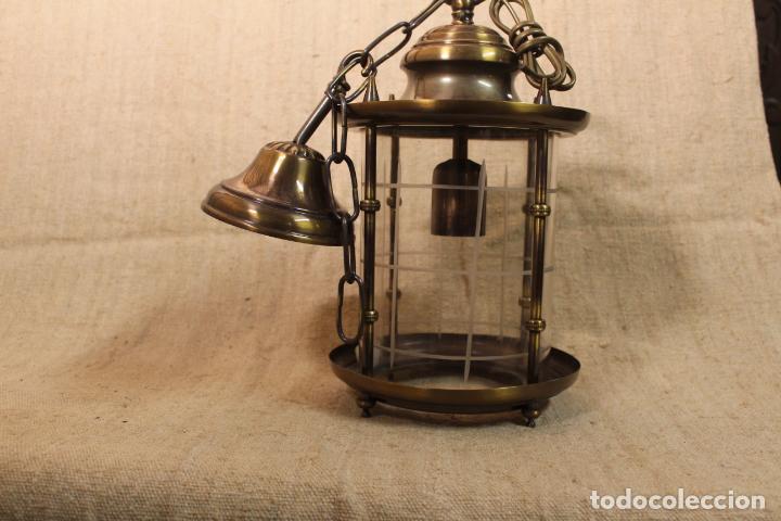 Antig&uuml;edades: farol de techo de laton - Foto 4