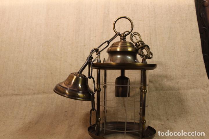 Antig&uuml;edades: farol de techo de laton - Foto 5