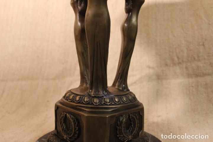 Antig&uuml;edades: centro de mesa de bronce - Foto 3