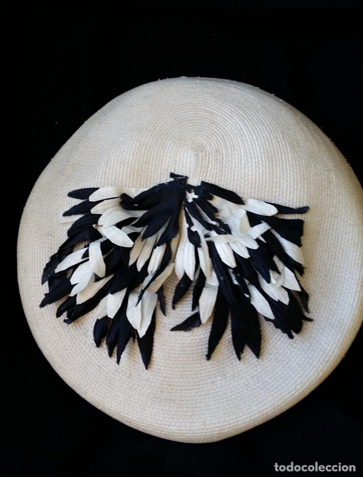 Antigüedades: Tocado, sombrero, marca Adelina Valencia - Foto 7 - 196508548