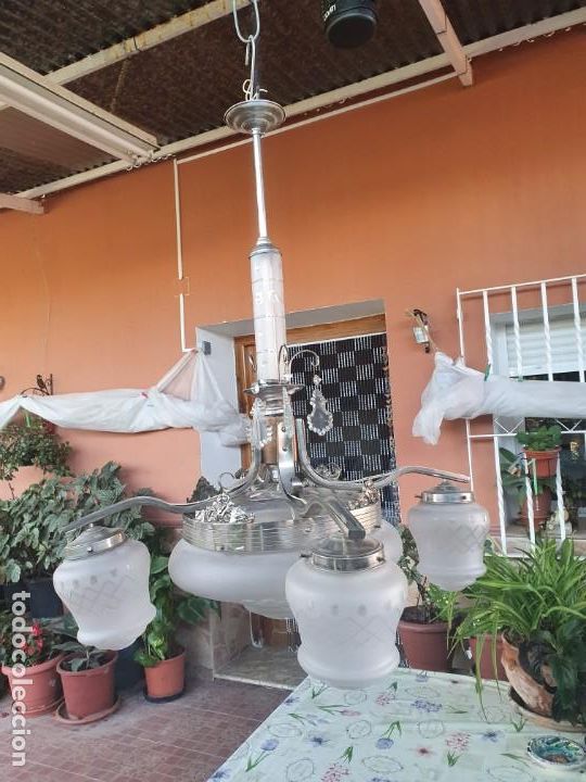 Antig&uuml;edades: Antigua l&aacute;mpara - Foto 1