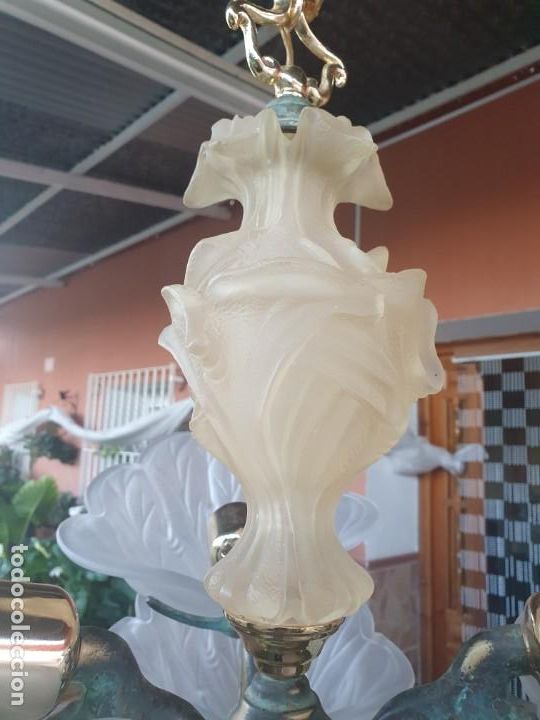 Antig&uuml;edades: Preciosa  l&aacute;mpara - Foto 5