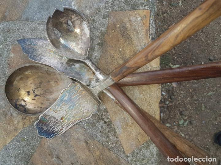 Antig&uuml;edades: Cucharones plata y madera - Foto 7