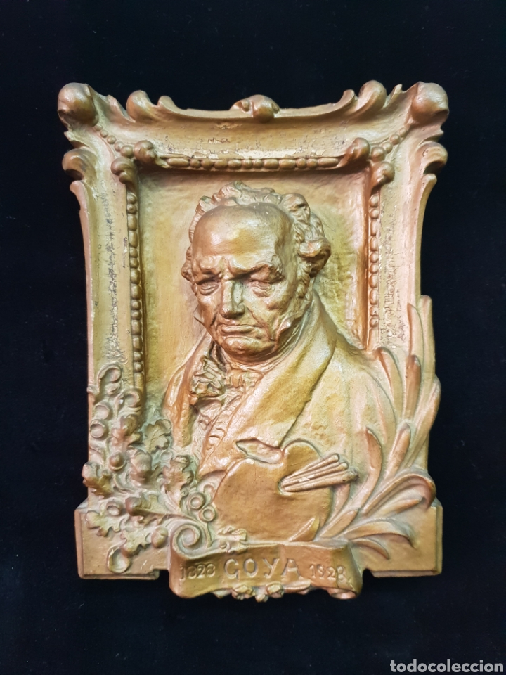 Antig&uuml;edades: Talla de Goya en madera - Foto 1