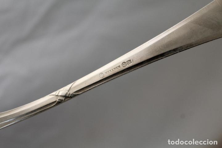 Antig&uuml;edades: 9 cucharas plateadas vintage - Foto 7