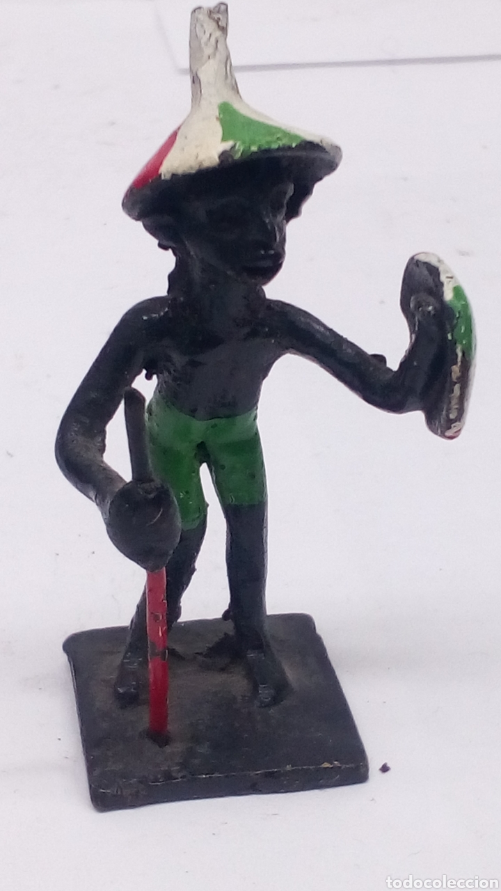 Antig&uuml;edades: Figura Africana de metal bronce - Foto 1