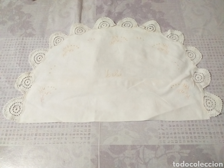 Antig&uuml;edades: 3 fundas de almohada de beb&eacute; bordadas - Foto 6