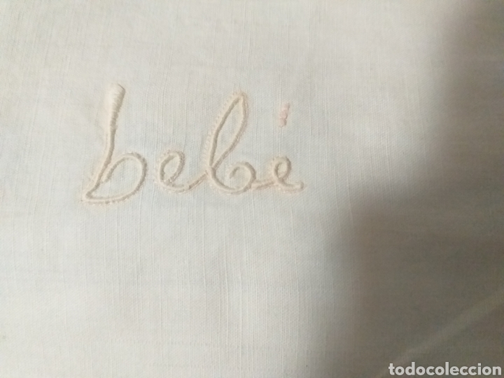 Antig&uuml;edades: 3 fundas de almohada de beb&eacute; bordadas - Foto 7