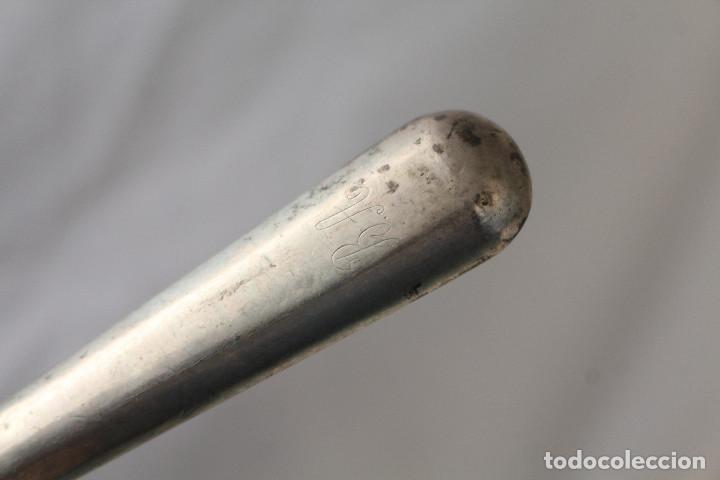 Antig&uuml;edades: juego de 6 cuchillos dalia con mango de plata - Foto 4