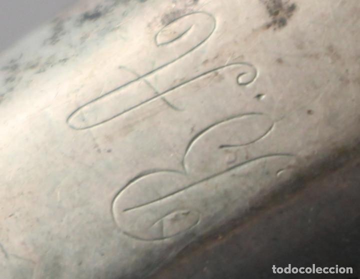 Antig&uuml;edades: juego de 6 cuchillos dalia con mango de plata - Foto 7